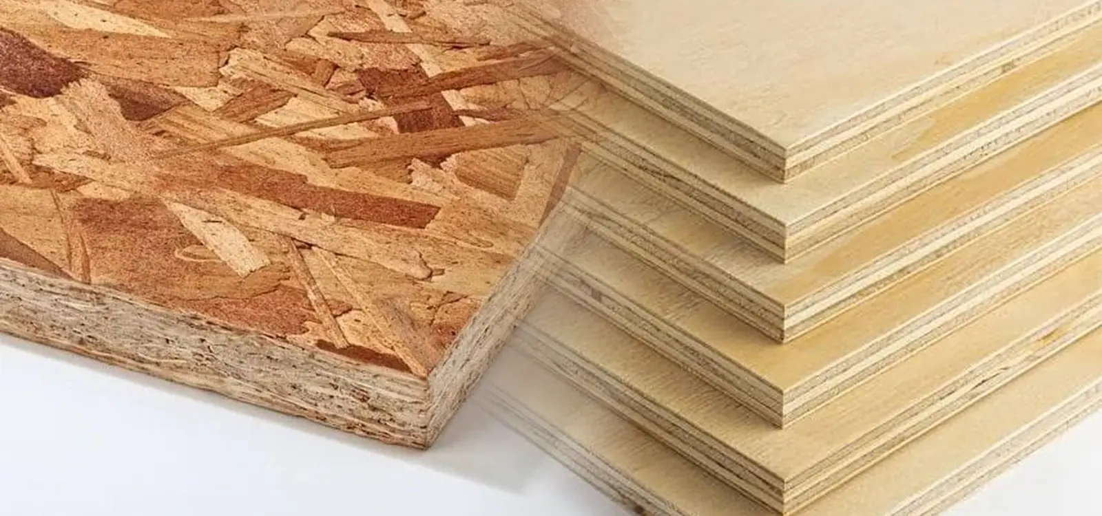 Tablero OSB estructural comparado con triplay de pino